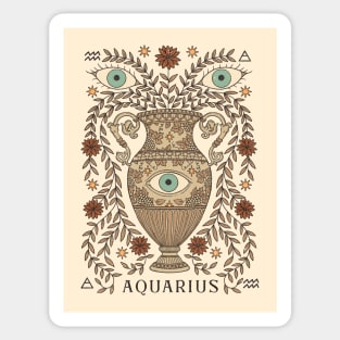 Aquarius, The Water Bearer Sticker